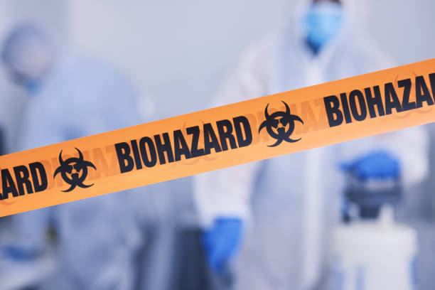 Professional Biohazard Cleanup technician working in Hancock, MI